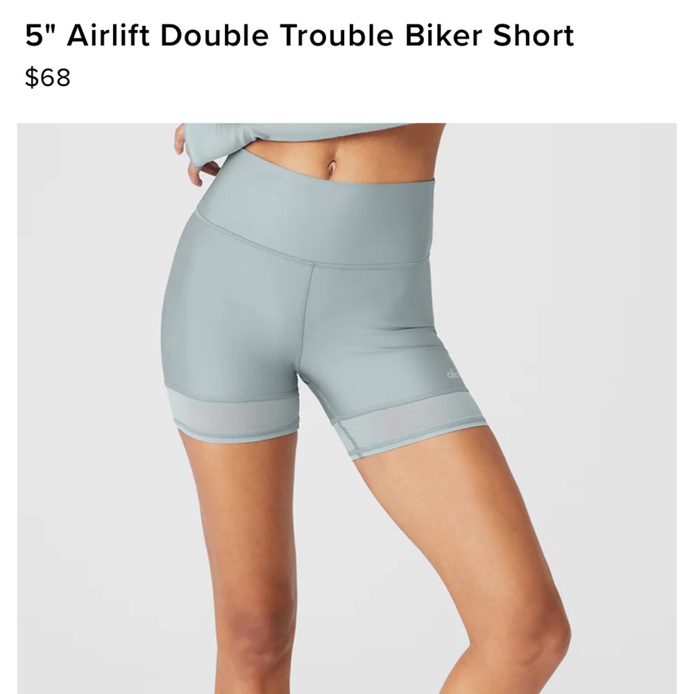 5” (WHITE) Airlift Double Trouble Biker Short